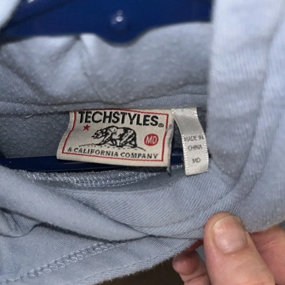 Techstyles Kids Vail Hoodie Graphic Mountains Light Blue fits 6/7